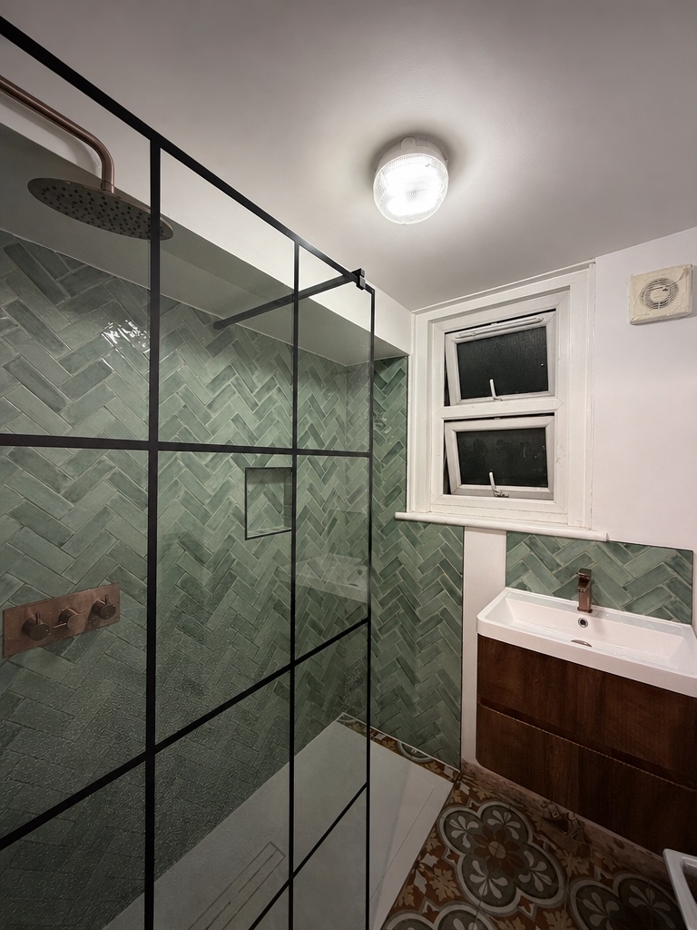 Completed bathroom renovation in Streatham SW16, south London